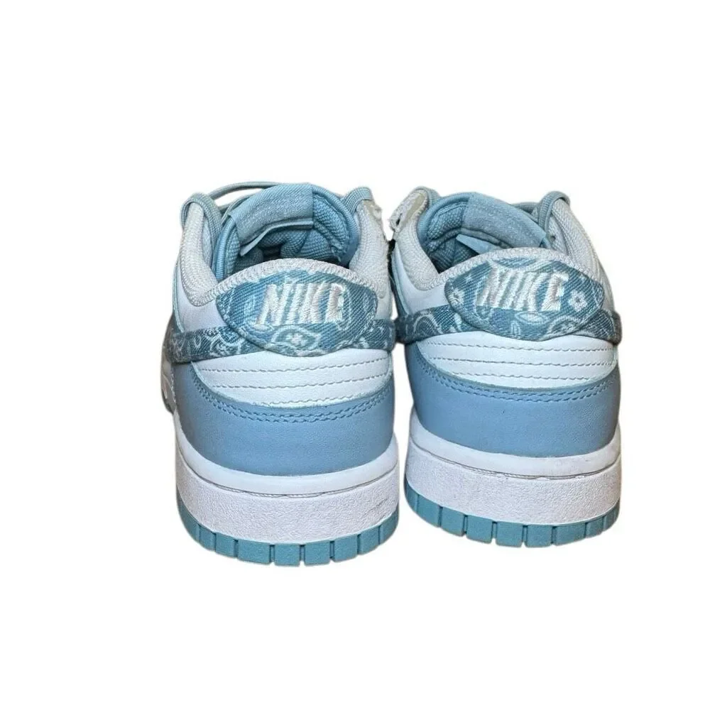 Nike Dunk Low Paisley Pack Women’s Size 9 Blue White DH4401-101 US Sneakers
